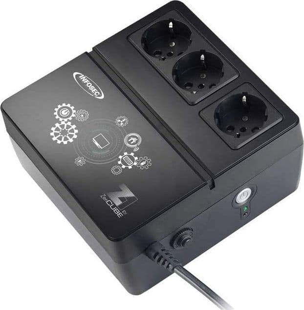 Gruppo di Continuit&agrave UPS Z1 600VA CUBE Offline Nero in  Scontolo.net - Potenza, commercioVirtuoso.it