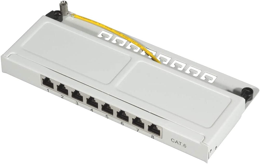 Mini Panello Patch Cat.6, schermato, 0,5U, 8 Porte, Grigio in Cavi Ethernet Scontolo.net - Potenza, commercioVirtuoso.it