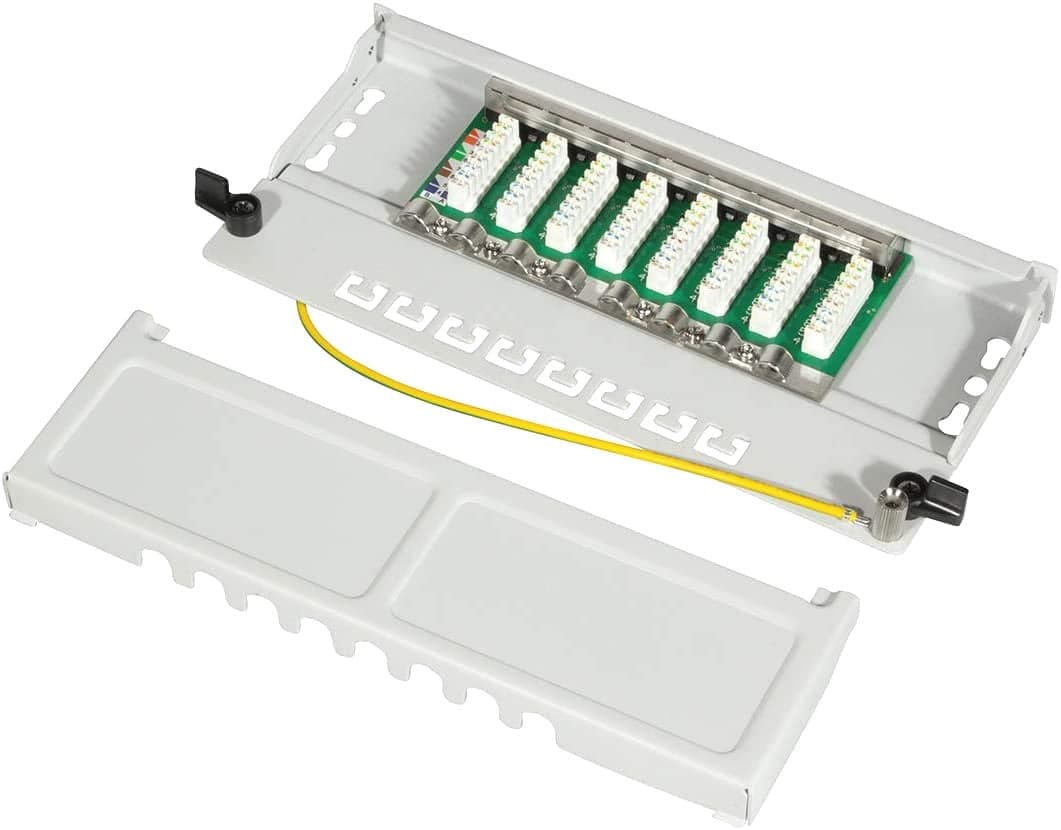 Mini Panello Patch Cat.6, schermato, 0,5U, 8 Porte, Grigio in Cavi Ethernet Scontolo.net - Potenza, commercioVirtuoso.it