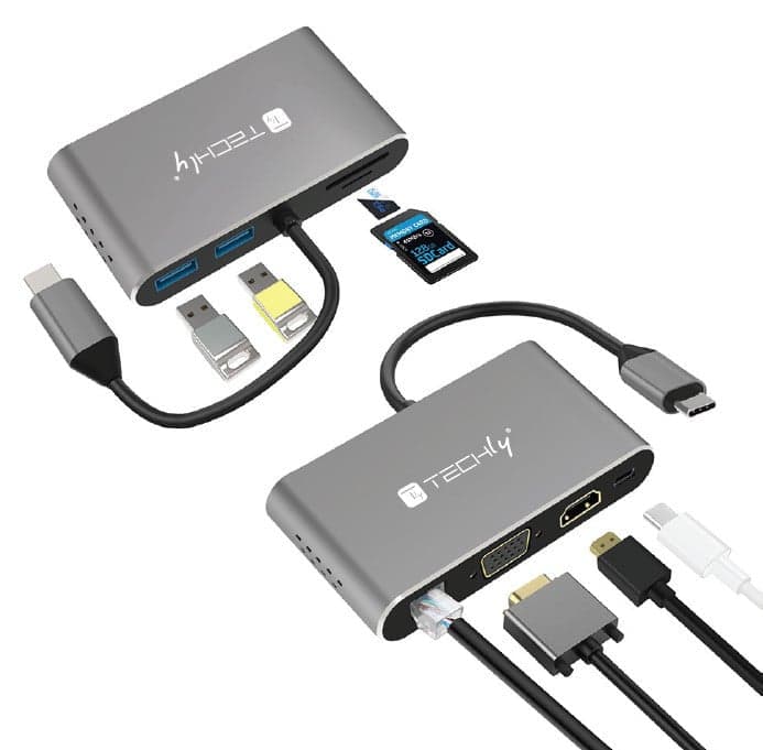 Docking Station USB-C&trade SuperSpeed Multiporta USB HDMI VGA RJ45 MicroSD in  Scontolo.net - Potenza, commercioVirtuoso.it