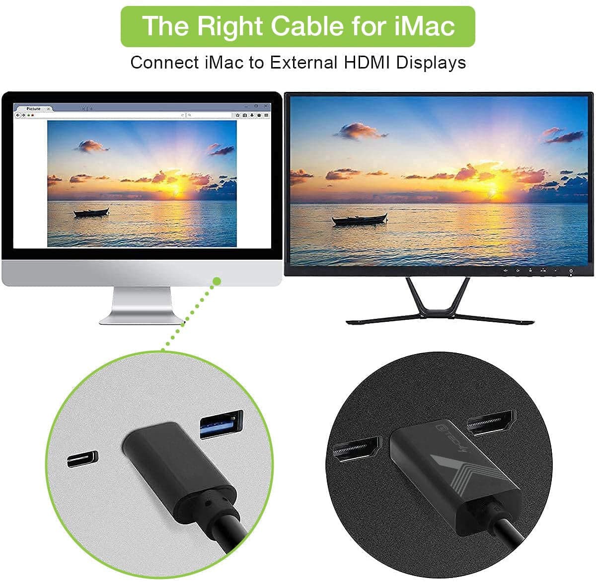 Cavo Adattatore USB-C&trade Maschio a HDMI 2.0 4K Maschio 2m Nero in Cavi HDMI Scontolo.net - Potenza, commercioVirtuoso.it
