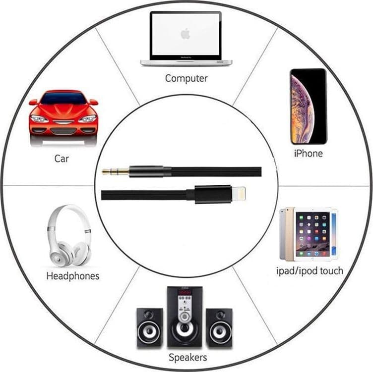 Cavo da Apple Lightning a Audio 3,5 mm M 1m Nero in Cavi Stereo Jack Scontolo.net - Potenza, commercioVirtuoso.it