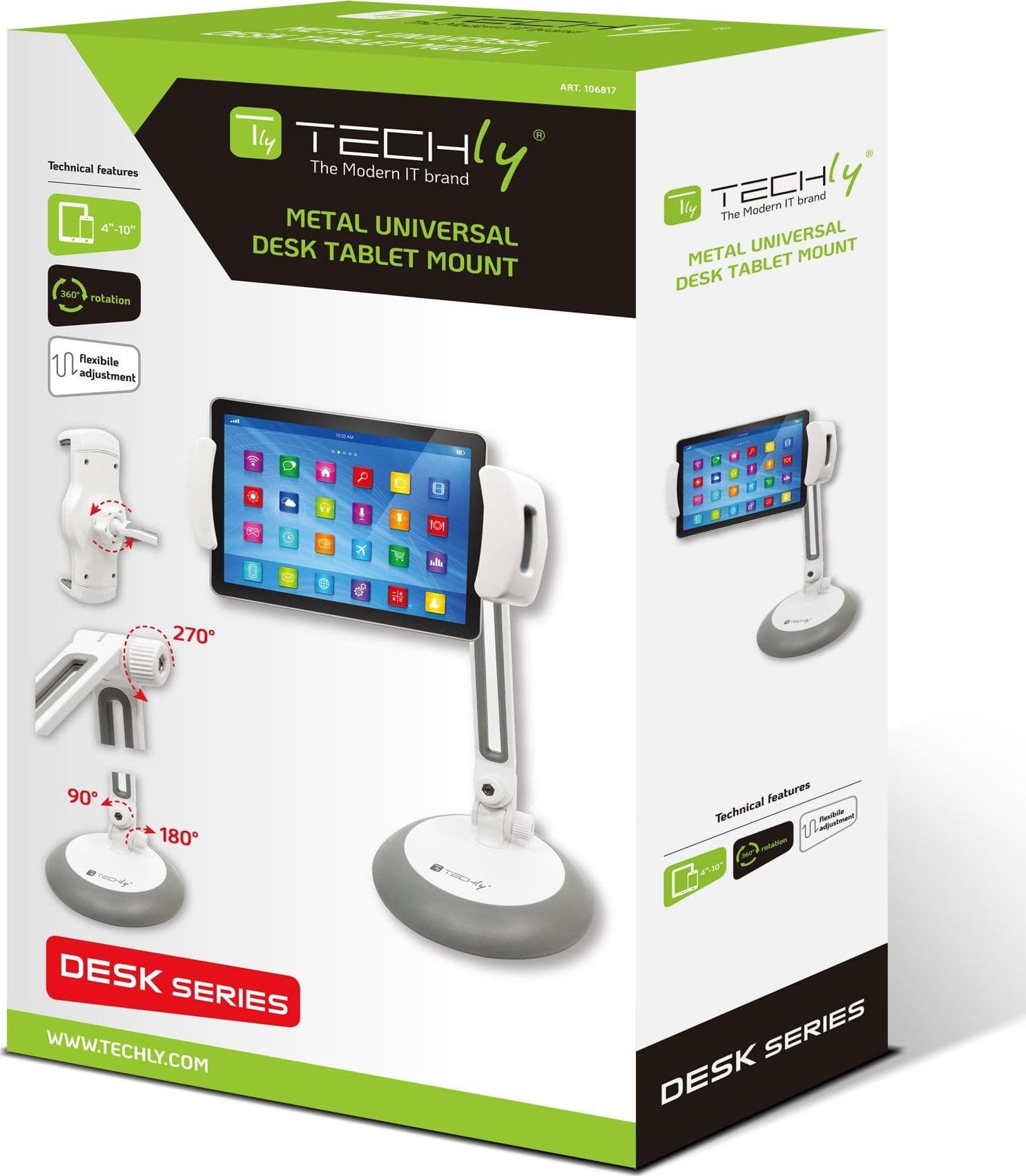 Supporto Universale da Tavolo per Smartphone e Tablet fino a 10''