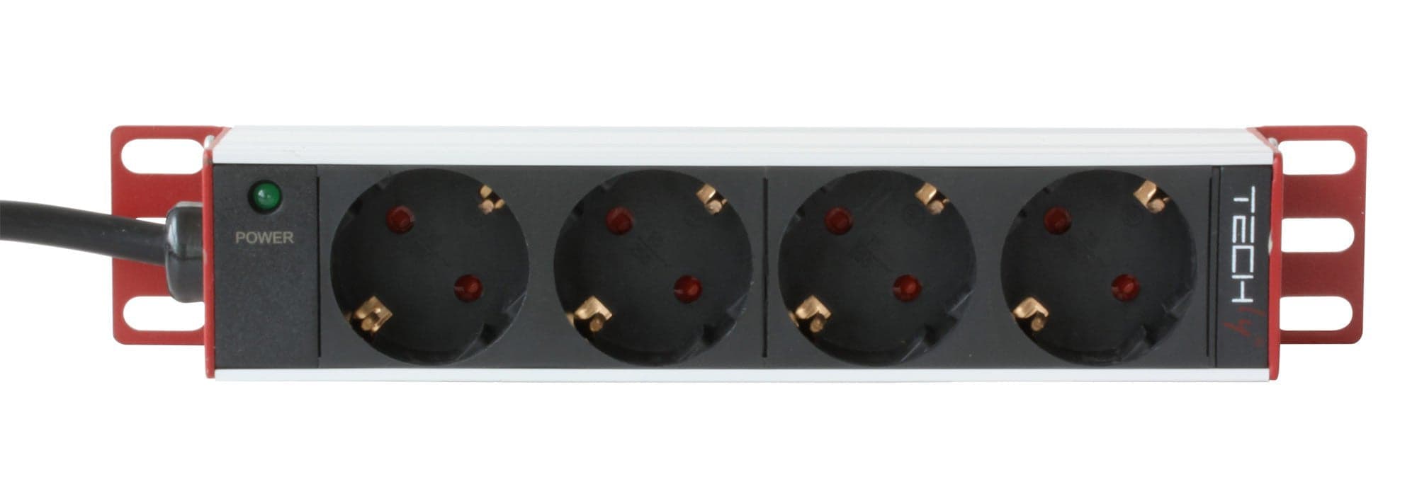 Multipresa 4 Posti da Rack 10'' Spina Schuko Angolata 1U Installazione Posteriore in Multiprese Scontolo.net - Potenza, commercioVirtuoso.it