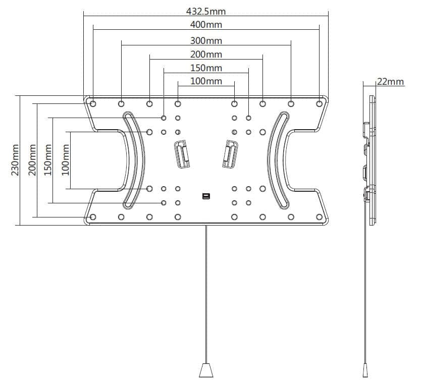 Staffa a Muro Slim per OLED TV 32-65'' Nero in Supporti da parete e da soffitto Scontolo.net - Potenza, commercioVirtuoso.it