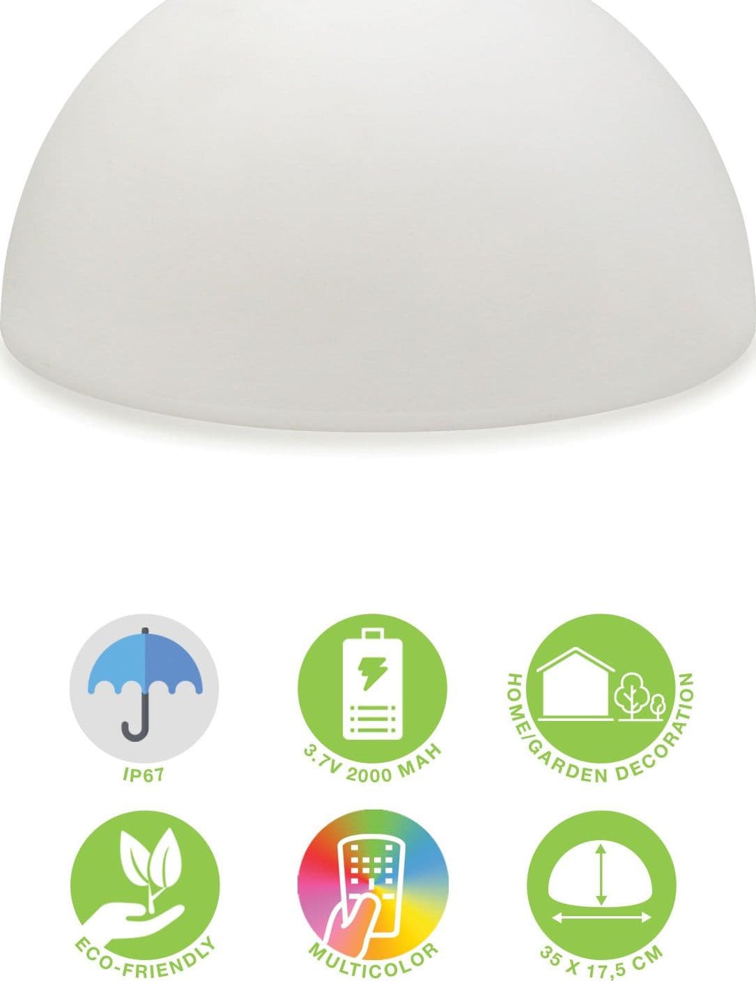Lampada LED Multicolore a Mezza Sfera in Lampadine a LED Scontolo.net - Potenza, commercioVirtuoso.it