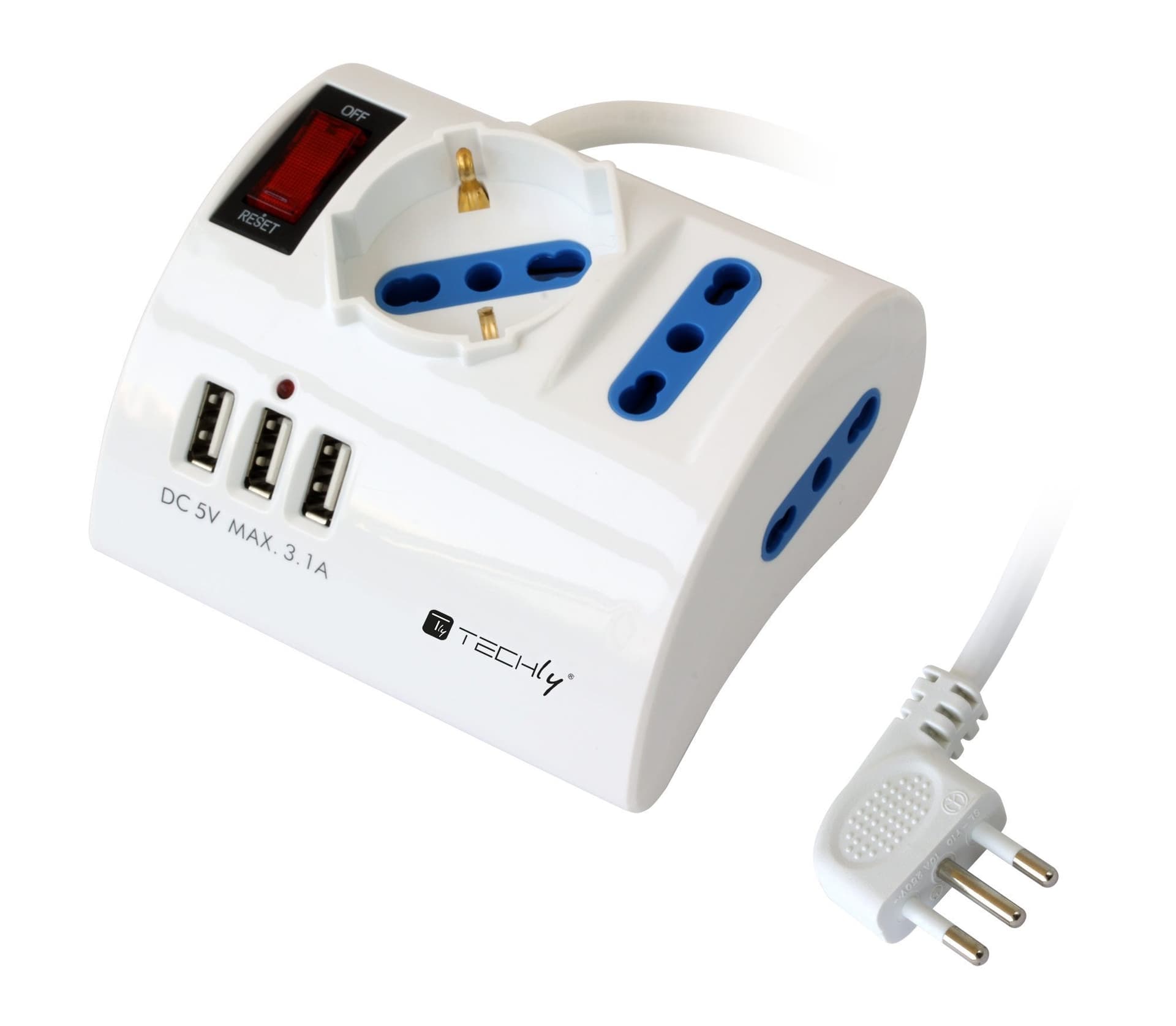 Multipresa da Tavolo 3 Posti con Porte USB in Multiprese Scontolo.net - Potenza, commercioVirtuoso.it