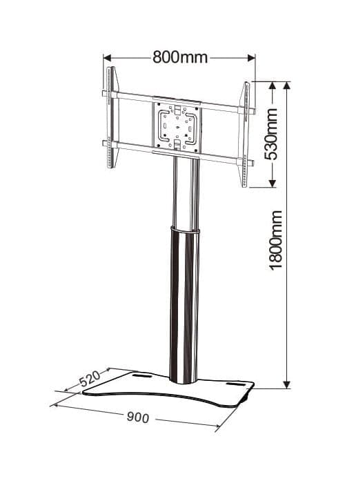 Supporto da pavimento per TV da 32'' a 70'' in Mobili Scontolo.net - Potenza, commercioVirtuoso.it