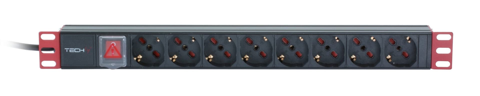 Multipresa 8 Posti da Rack 19'' con Interruttore Spina Italiana Cavo 3 metri 1U in Multiprese Scontolo.net - Potenza, commercioVirtuoso.it