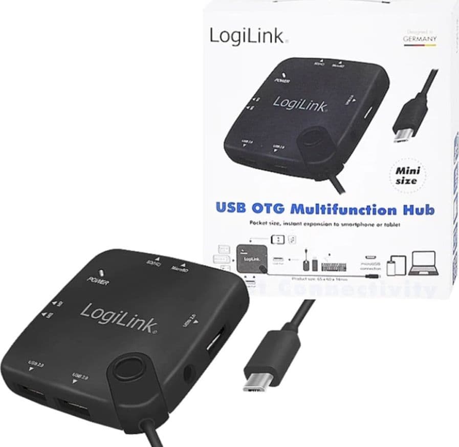 HUB Multifunzione On-The-Go Micro-USB e Lettore di Schede