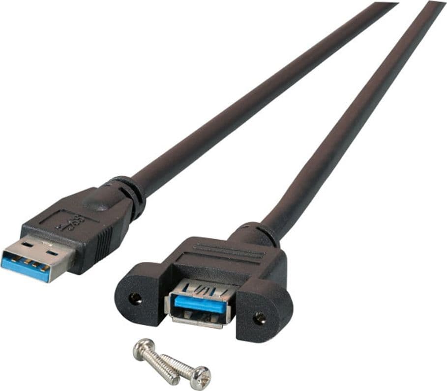 Cavo Prolunga USB 3.2 SuperSpeed A/A M/F da Pannello 1m Nero in  Scontolo.net - Potenza, commercioVirtuoso.it