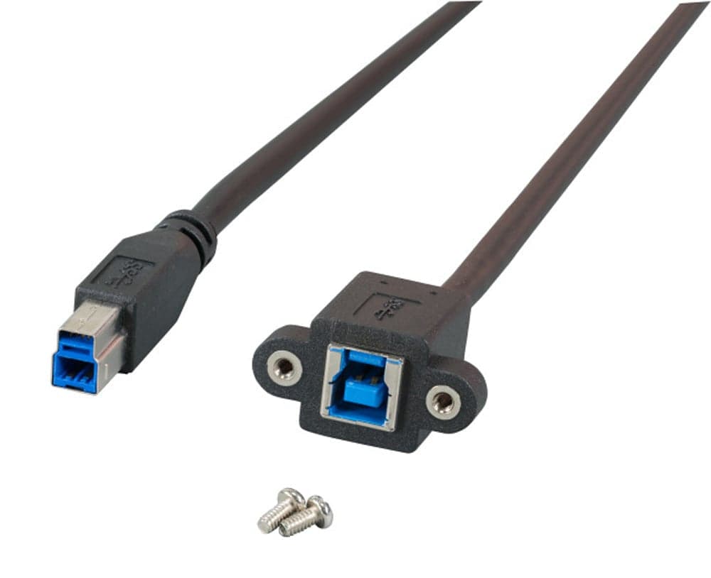 Cavo Prolunga USB 3.0 SuperSpeed B/B M/F da Pannello 1,8m Nero in  Scontolo.net - Potenza, commercioVirtuoso.it