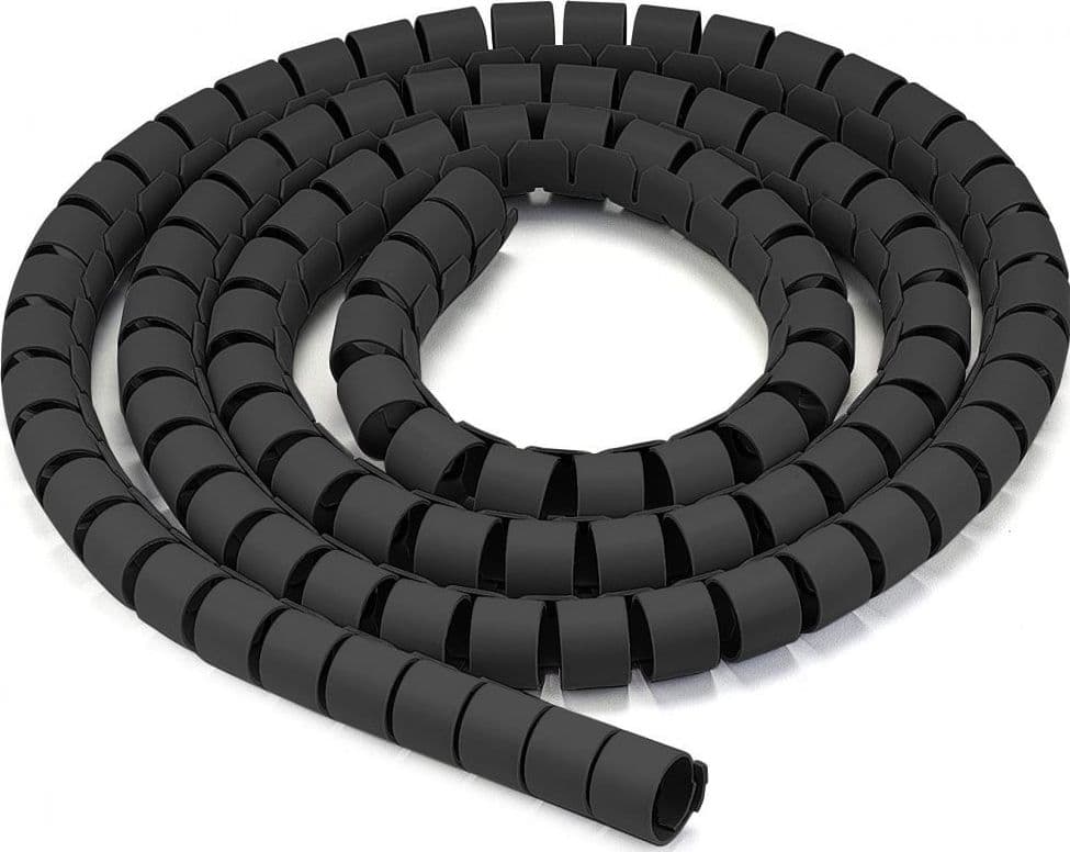 Guaina Raccoglicavi Diametro 25mm a Spirale 20m Nero in Guaine per cavi Scontolo.net - Potenza, commercioVirtuoso.it