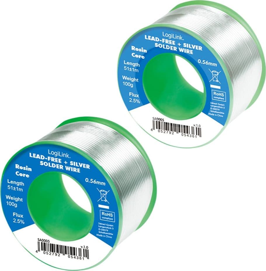 Stagno in Rotolo per Saldatura Senza Piombo Argento 0,3% Rame 0,7% &oslash 0,56 mm 100g in  Scontolo.net - Potenza, commercioVirtuoso.it