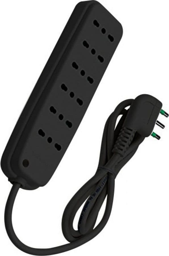 Multipresa 6 Posti con Spina Italiana Angolata Nero in Multiprese Scontolo.net - Potenza, commercioVirtuoso.it