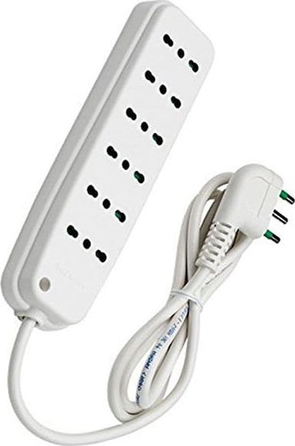 Multipresa 6 Posti con Spina Italiana Angolata Bianco in Multiprese Scontolo.net - Potenza, commercioVirtuoso.it