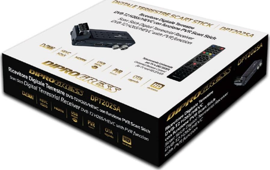 Ricevitore Digitale Terrestre DVB-T2 H265/HEVC