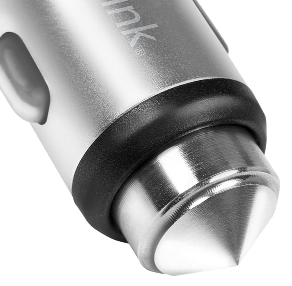 Caricatore da Auto in Alluminio 2x USB 10,5W Rompivetro di Emergenza in Caricabatterie da auto Scontolo.net - Potenza, commercioVirtuoso.it