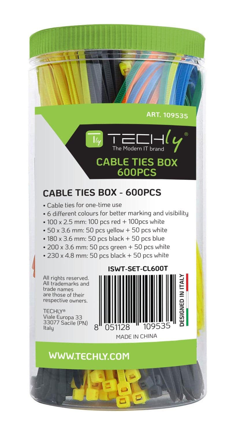 Fascette Fermacavo Colorate Kit da 600pz in Stringicavi Scontolo.net - Potenza, commercioVirtuoso.it