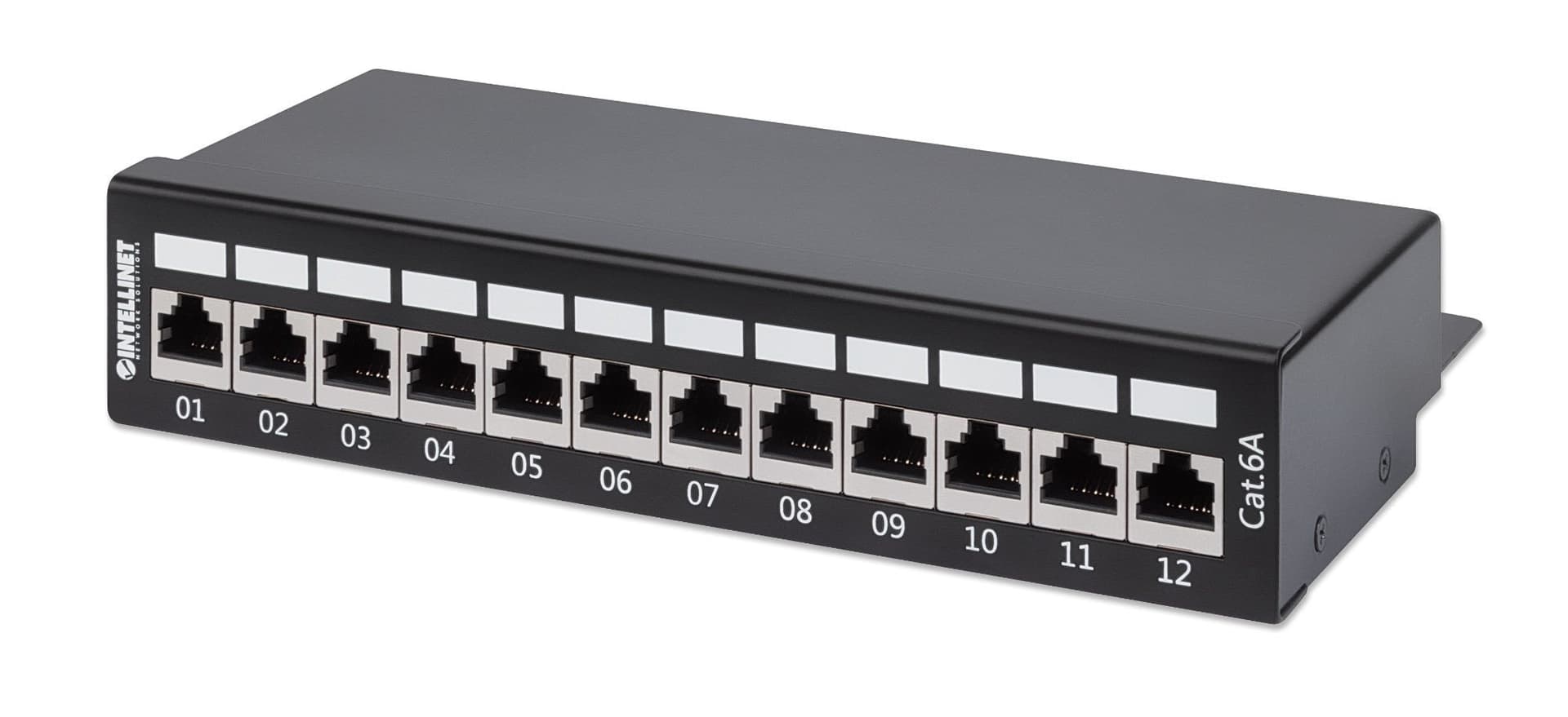 Pannello Patch 12 Posti Cat6a Schermato da Scrivania Nero in Pannelli patch Ethernet Scontolo.net - Potenza, commercioVirtuoso.it