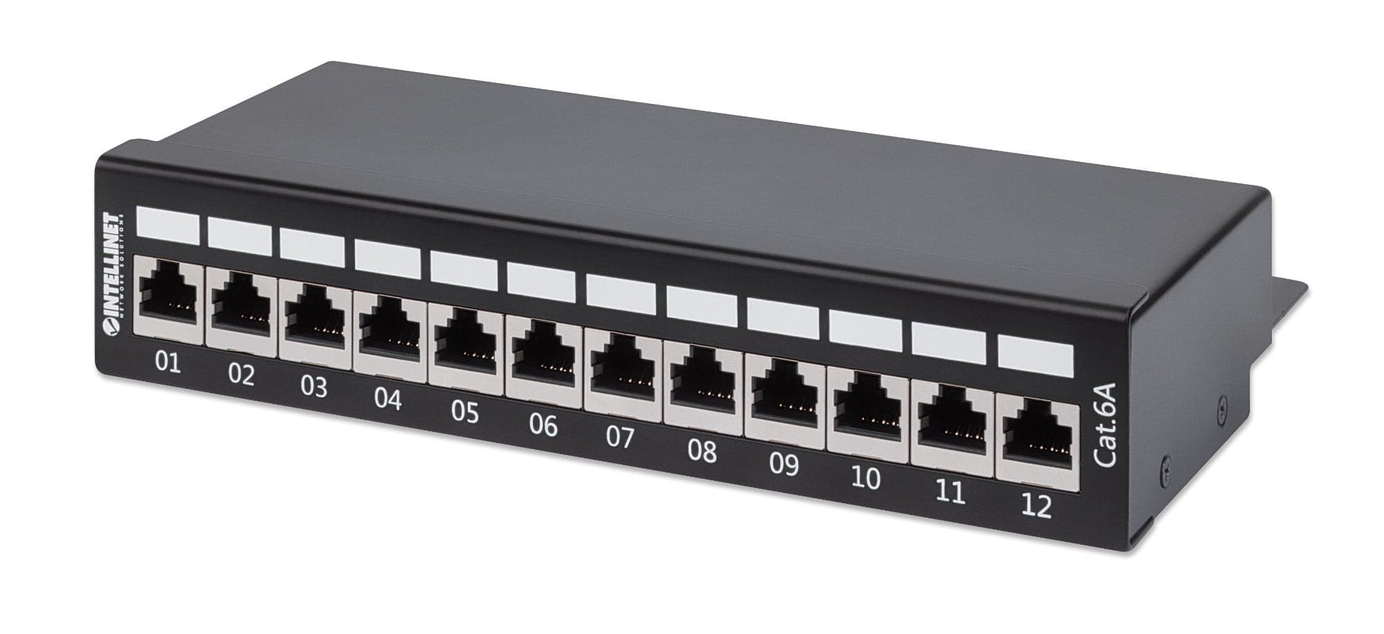 Pannello Patch 12 Posti Cat6a Schermato da Scrivania Nero in Pannelli patch Ethernet Scontolo.net - Potenza, commercioVirtuoso.it
