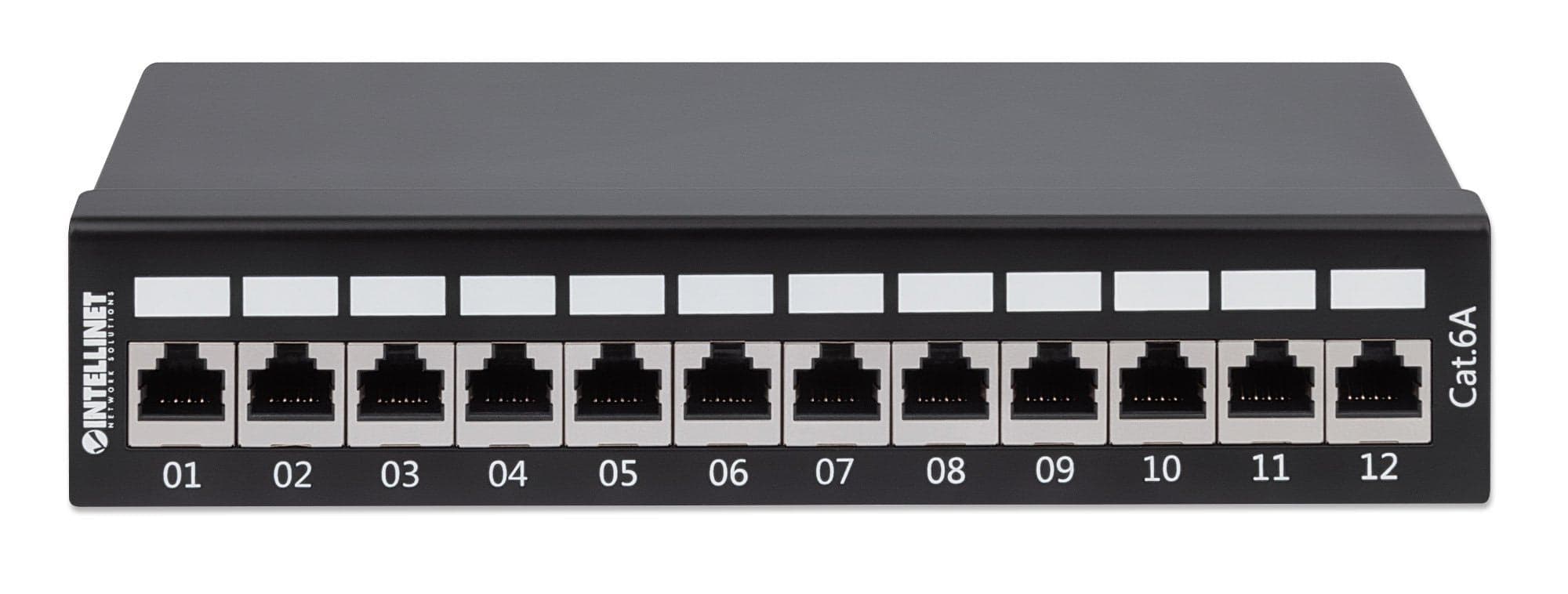Pannello Patch 12 Posti Cat6a Schermato da Scrivania Nero in Pannelli patch Ethernet Scontolo.net - Potenza, commercioVirtuoso.it
