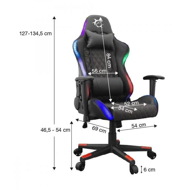 Sedia da Gioco Thunderbolt RGB Nero in Sedie Gaming Scontolo.net - Potenza, commercioVirtuoso.it