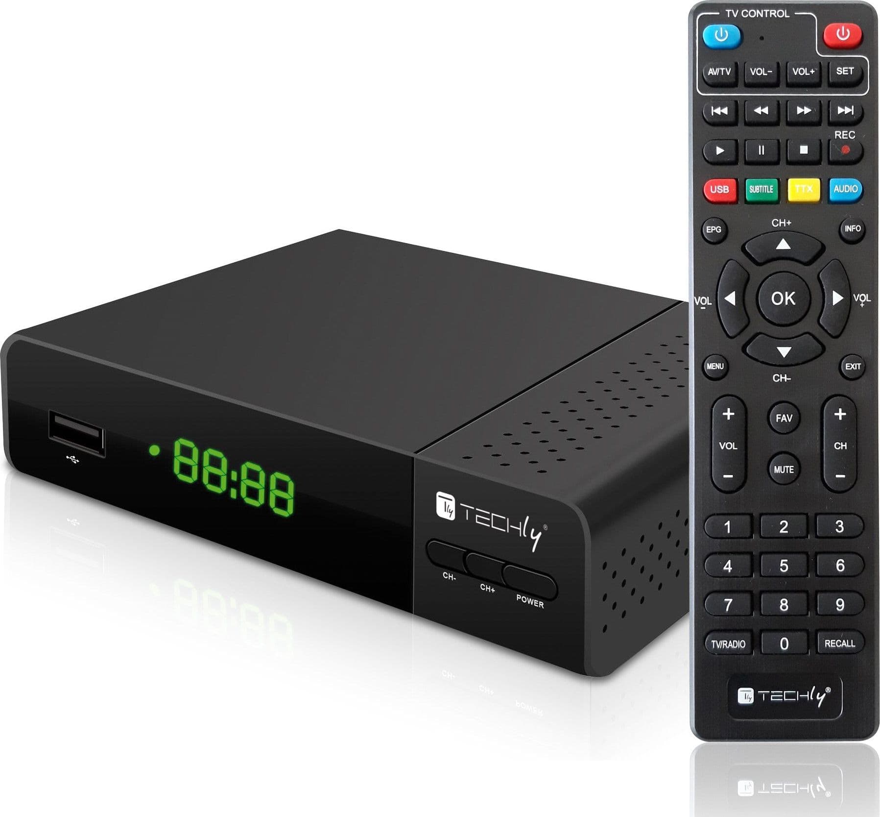 Decoder Ricevitore Digitale Terrestre DVB-T/T2 H.265 HEVC 10bit con Display e Telecomando Universale 2 in 1 in Ricevitori digitale terrestre Scontolo.net - Potenza, commercioVirtuoso.it