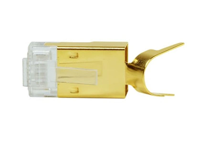Plug Modulare Dorato RJ45 CAT.8.1/CAT.6A 10pz in Cavi Ethernet Scontolo.net - Potenza, commercioVirtuoso.it