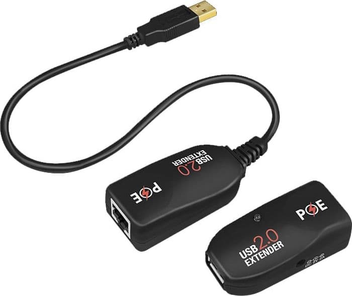Extender USB Cat.5E Cat.6 fino a 50m con PoE in Adattatori PowerLAN Scontolo.net - Potenza, commercioVirtuoso.it