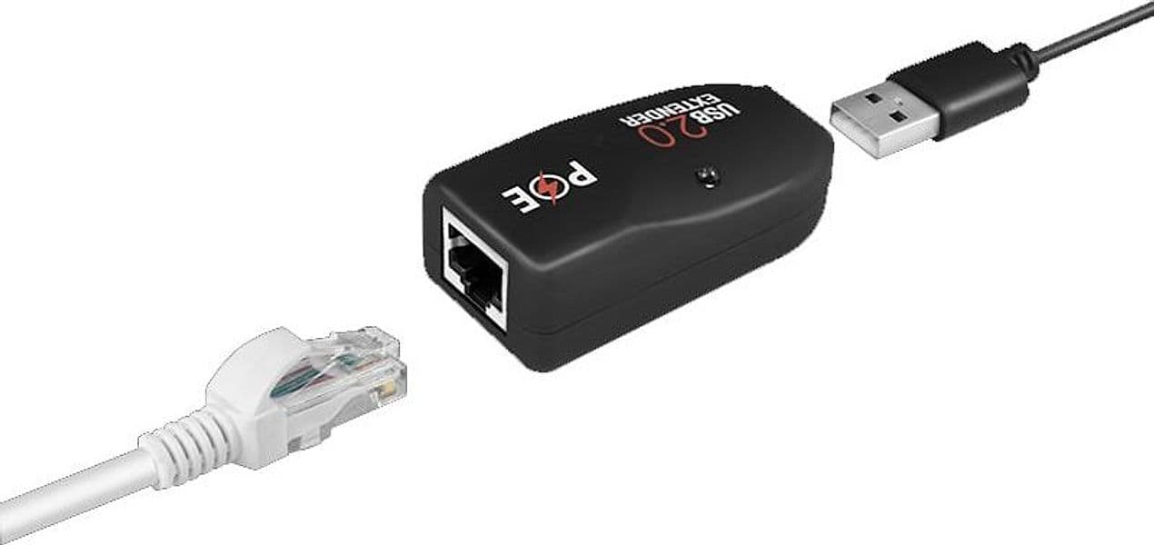Extender USB Cat.5E Cat.6 fino a 50m con PoE in Adattatori PowerLAN Scontolo.net - Potenza, commercioVirtuoso.it