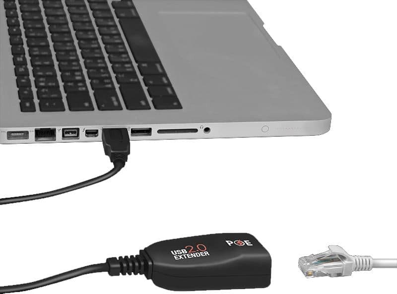Extender USB Cat.5E Cat.6 fino a 50m con PoE in Adattatori PowerLAN Scontolo.net - Potenza, commercioVirtuoso.it