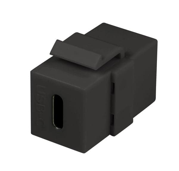 Connettore Keystone USB-C&trade F/F 17,2 mm Nero in  Scontolo.net - Potenza, commercioVirtuoso.it