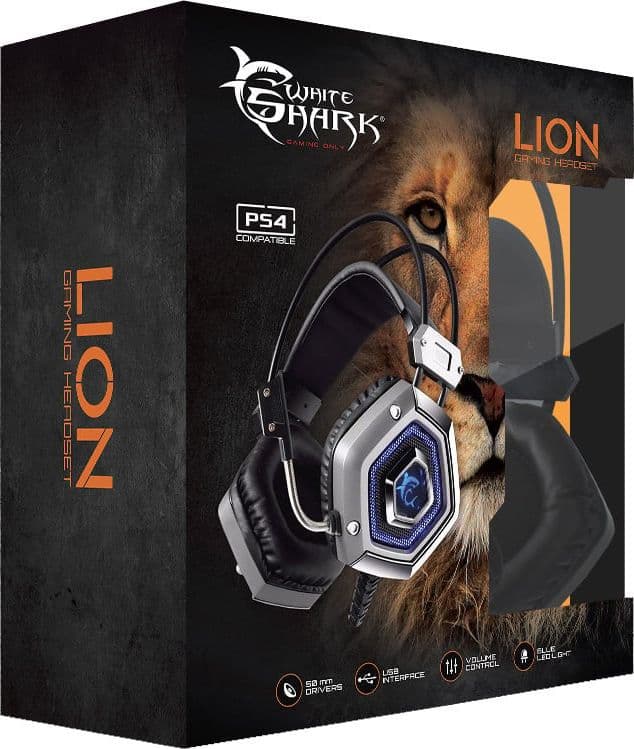 Cuffie Gaming USB con Microfono Silver LION