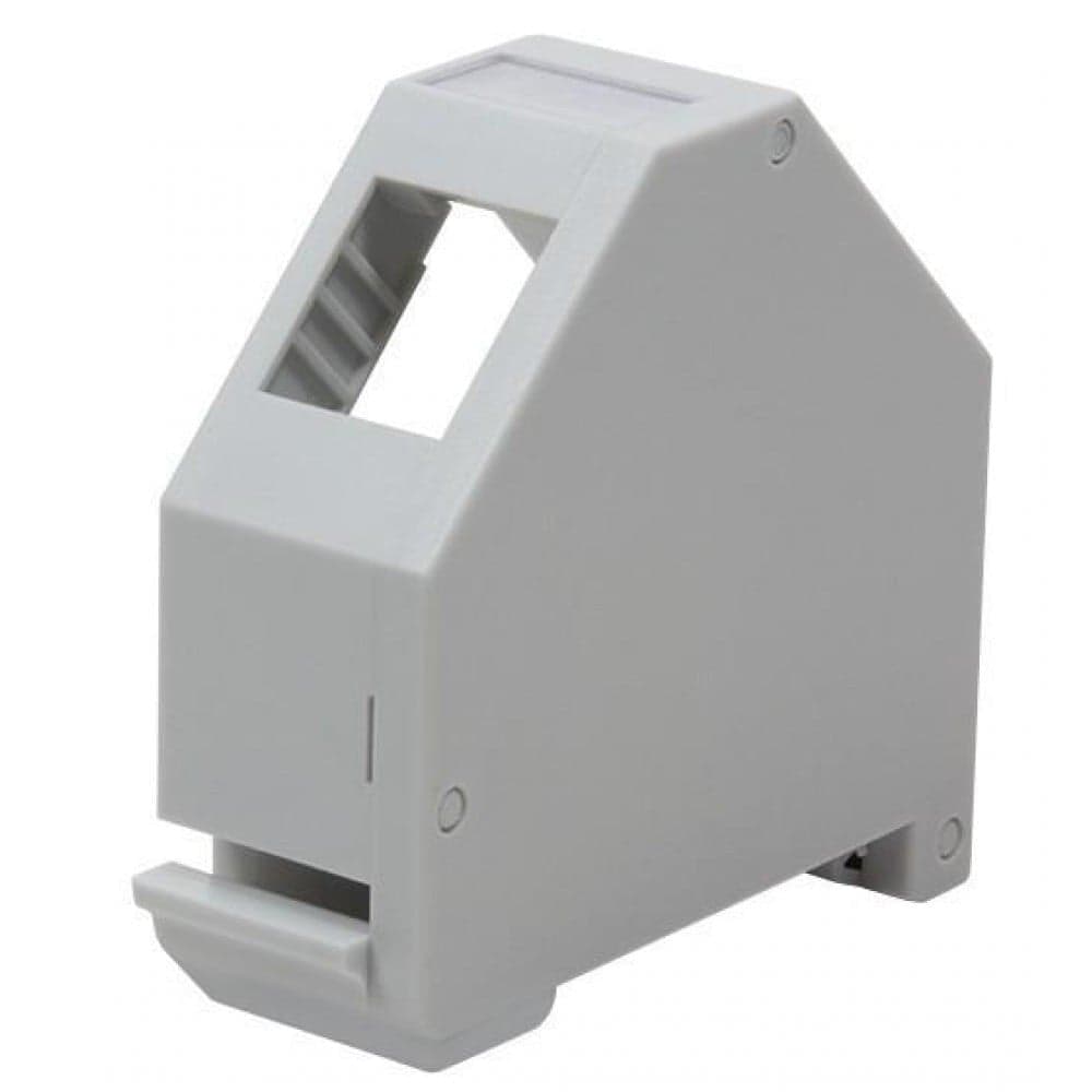 Adattatore keystone RJ45 per Barra DIN espandibile in Plastica con messa a terra
