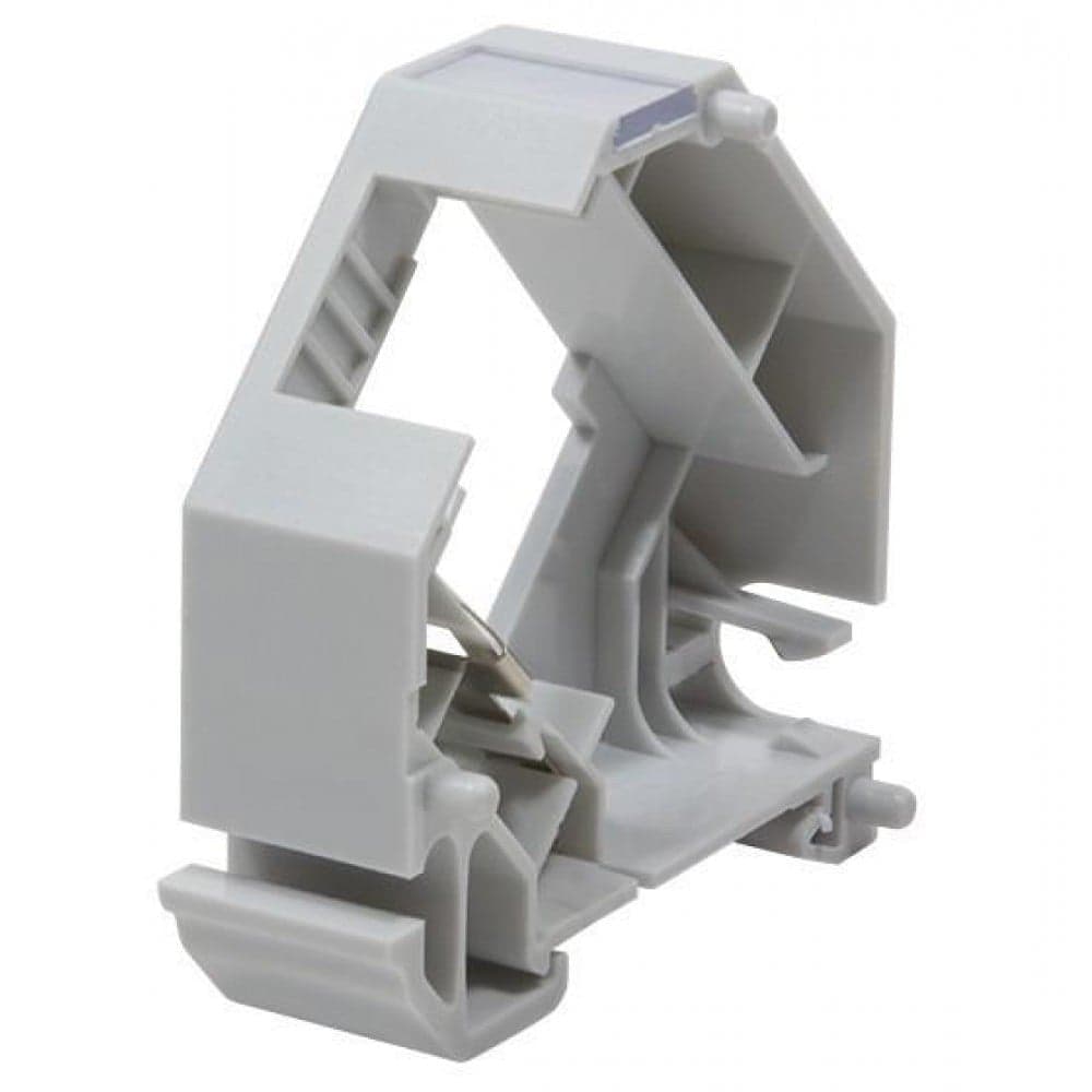 Adattatore keystone RJ45 per Barra DIN espandibile in Plastica con messa a terra in Supporti Scontolo.net - Potenza, commercioVirtuoso.it