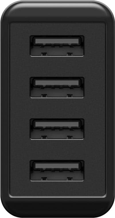 Caricatore da Muro USB a 4 vie 30W Nero in Caricabatterie da muro Scontolo.net - Potenza, commercioVirtuoso.it