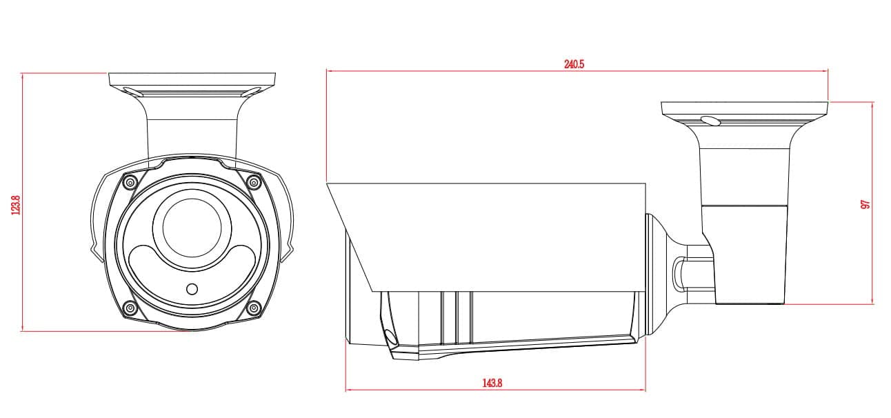 Telecamera IP 2Mp Full HD IR Starlight IP66 Lenti Motorizzate, DGM2643SVP