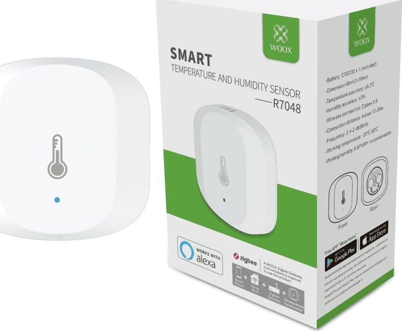 Sensore Smart Temperatura e Umidit&agrave, R7048 Zigbee
