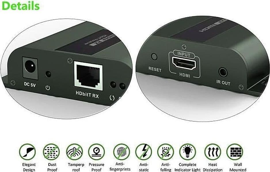 Ricevitore Aggiuntivo Extender HDMI IR su Cavo Cat.6 120m in Cavi HDMI Scontolo.net - Potenza, commercioVirtuoso.it