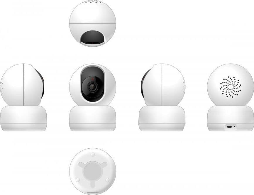 Telecamera WiFi Smart da interno PTZ HD 360&deg, R4040 in Dom camera Scontolo.net - Potenza, commercioVirtuoso.it