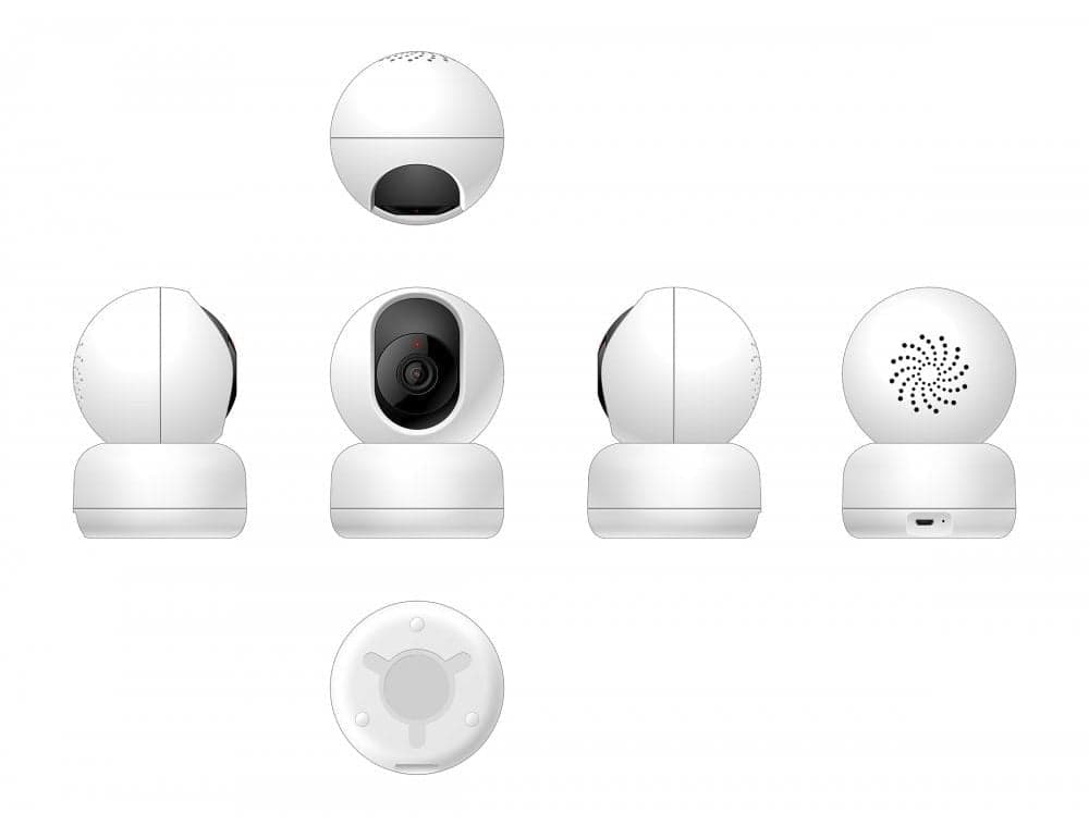Telecamera WiFi Smart da interno PTZ HD 360&deg, R4040 in Dom camera Scontolo.net - Potenza, commercioVirtuoso.it