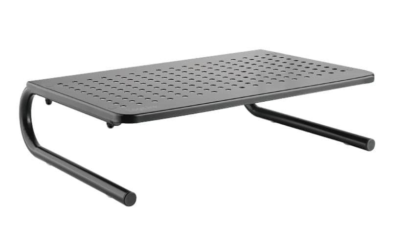 Stand Supporto da Scrivania per Monitor Notebook in Metallo 370mm Nero