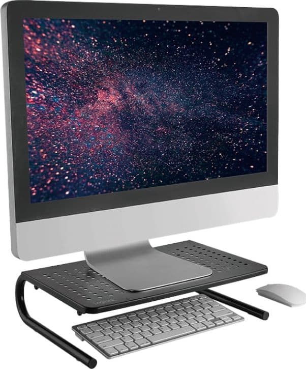 Stand Supporto da Scrivania per Monitor Notebook in Metallo 370mm Nero in Supporti Scontolo.net - Potenza, commercioVirtuoso.it