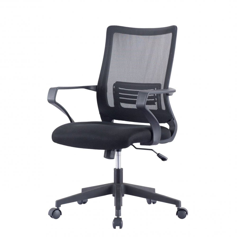 Sedia per Ufficio con Schienale Medio in rete Nero in Sedie da scrivania Scontolo.net - Potenza, commercioVirtuoso.it