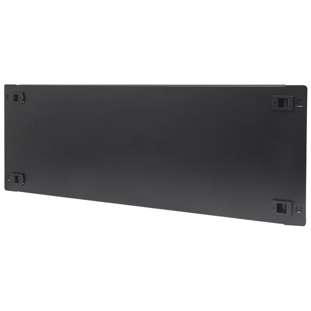 Pannello Cieco Toolless a Clip per Armadi Rack 19'' 4U Nero