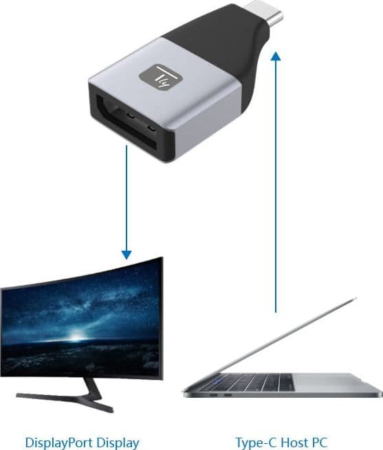 Adattatore Convertitore da USB-C&trade a DisplayPort in  Scontolo.net - Potenza, commercioVirtuoso.it