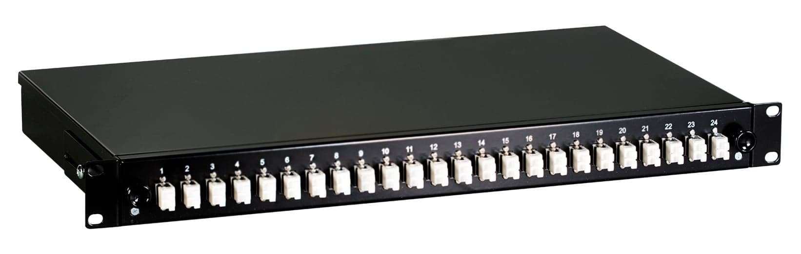 Cassetto Ottico 19'' con 24 bussole LC Duplex Multimodale OM2 Nero in  Scontolo.net - Potenza, commercioVirtuoso.it