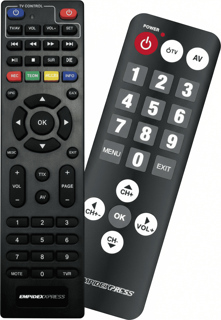 Decoder Ricevitore Digitale Terrestre DVB-T2 HEVC Main10 con doppio telecomando