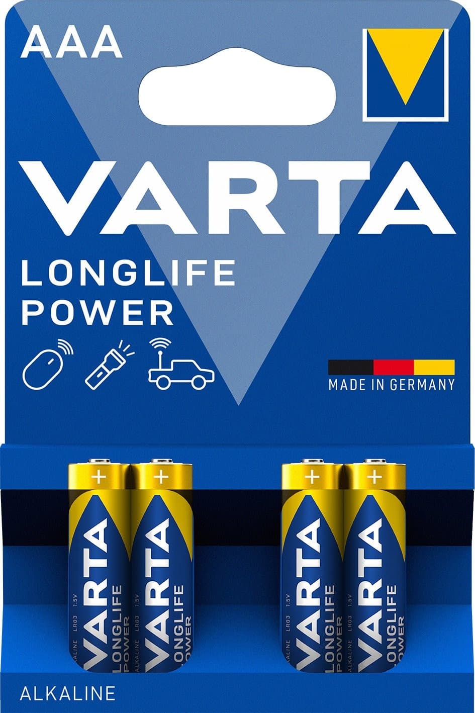 Blister 4 Batterie 1.5V Longlife Power Alcalina Ministilo AAA in Pile monouso Scontolo.net - Potenza, commercioVirtuoso.it